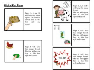 Digital Flat Plans
Page 8 will have
this image layout.
The text will appear
here in this font
style and colour.
Pages 1, 6 and 10
will have this image
layout. The text will
appear here in this
font style and
colour.
Pages 2, 3, 5 and 7
will have this image
layout.
The text will appear
here in this font
style and colour.
Page 4 will have
this image layout.
The text will appear
here in this font
style and colour.
Page 9 will have
this image layout.
The text will appear
here in this font
style and colour.
THUD!
 