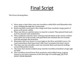 Final Script
 