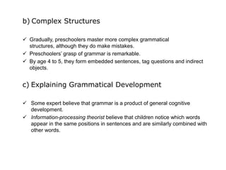 Development psychology (Physical and Cognitive Development in Early ...