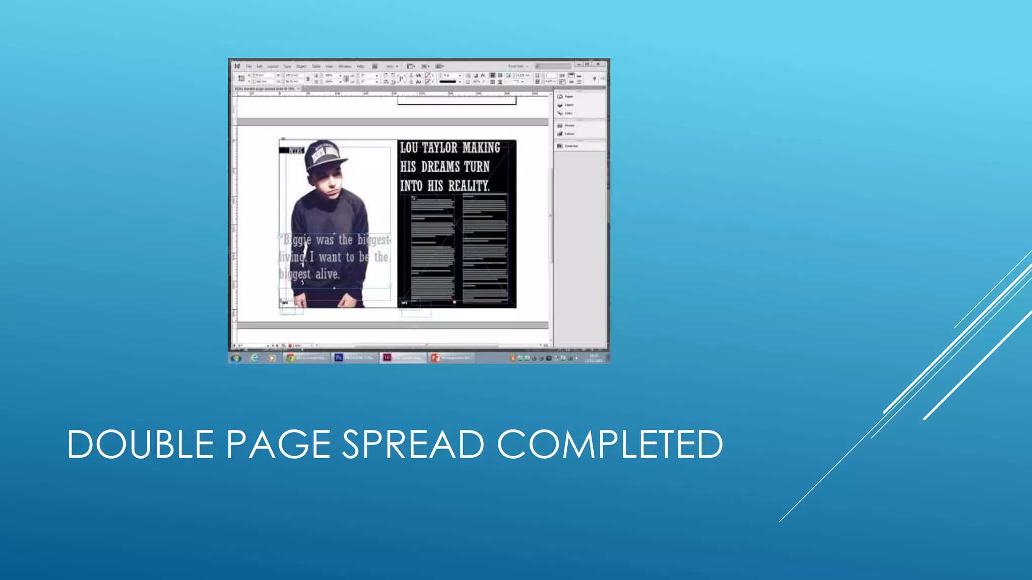 DOUBLE PAGE SPREAD COMPLETED