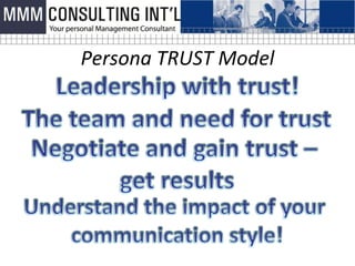 Persona TRUST Model
 