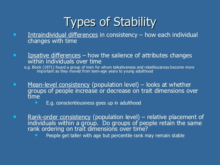 Development stability