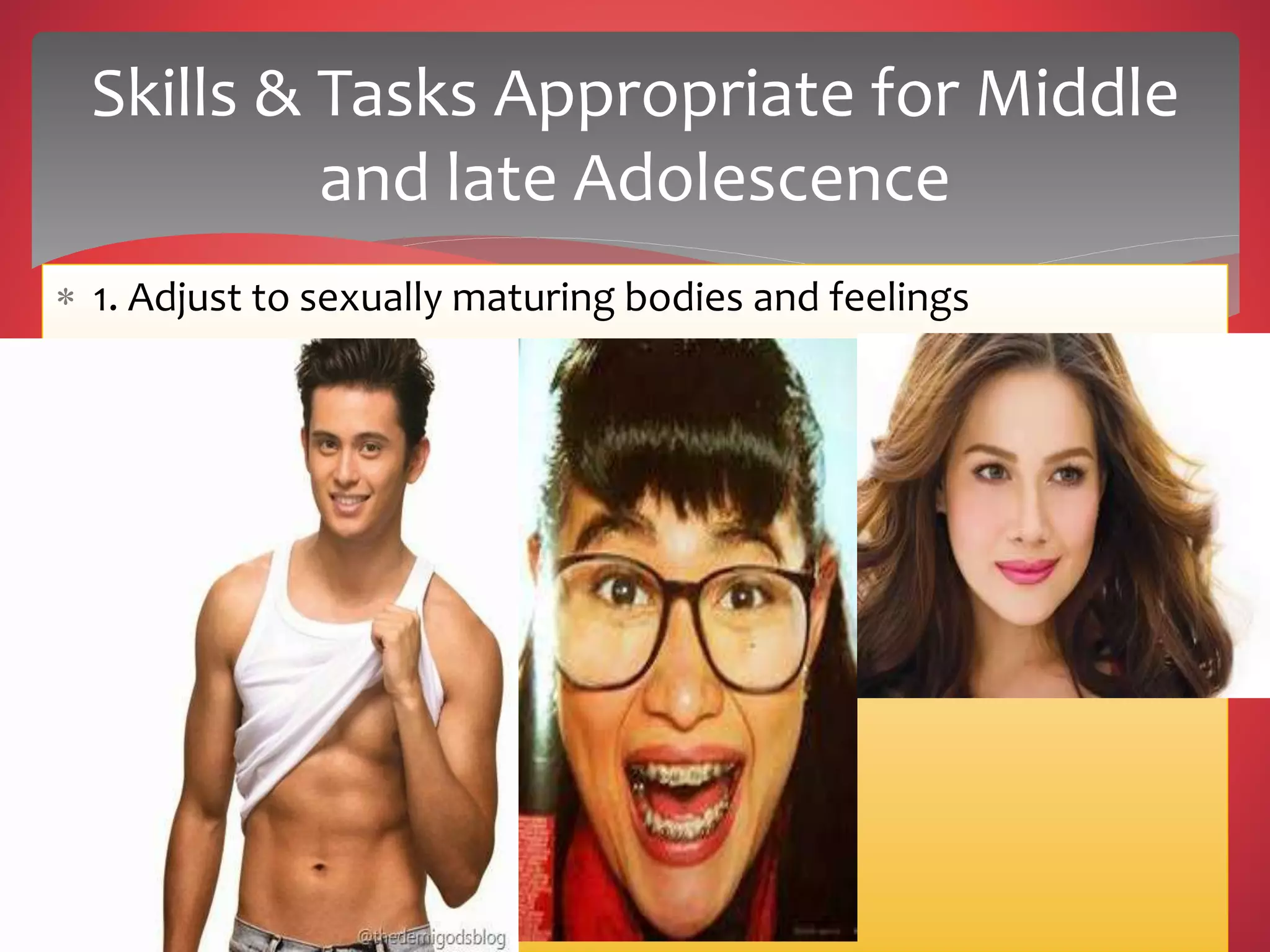 Development Stage in Middle and late Adolescence | PPTX | Parenting ...