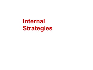 Internal Strategies 