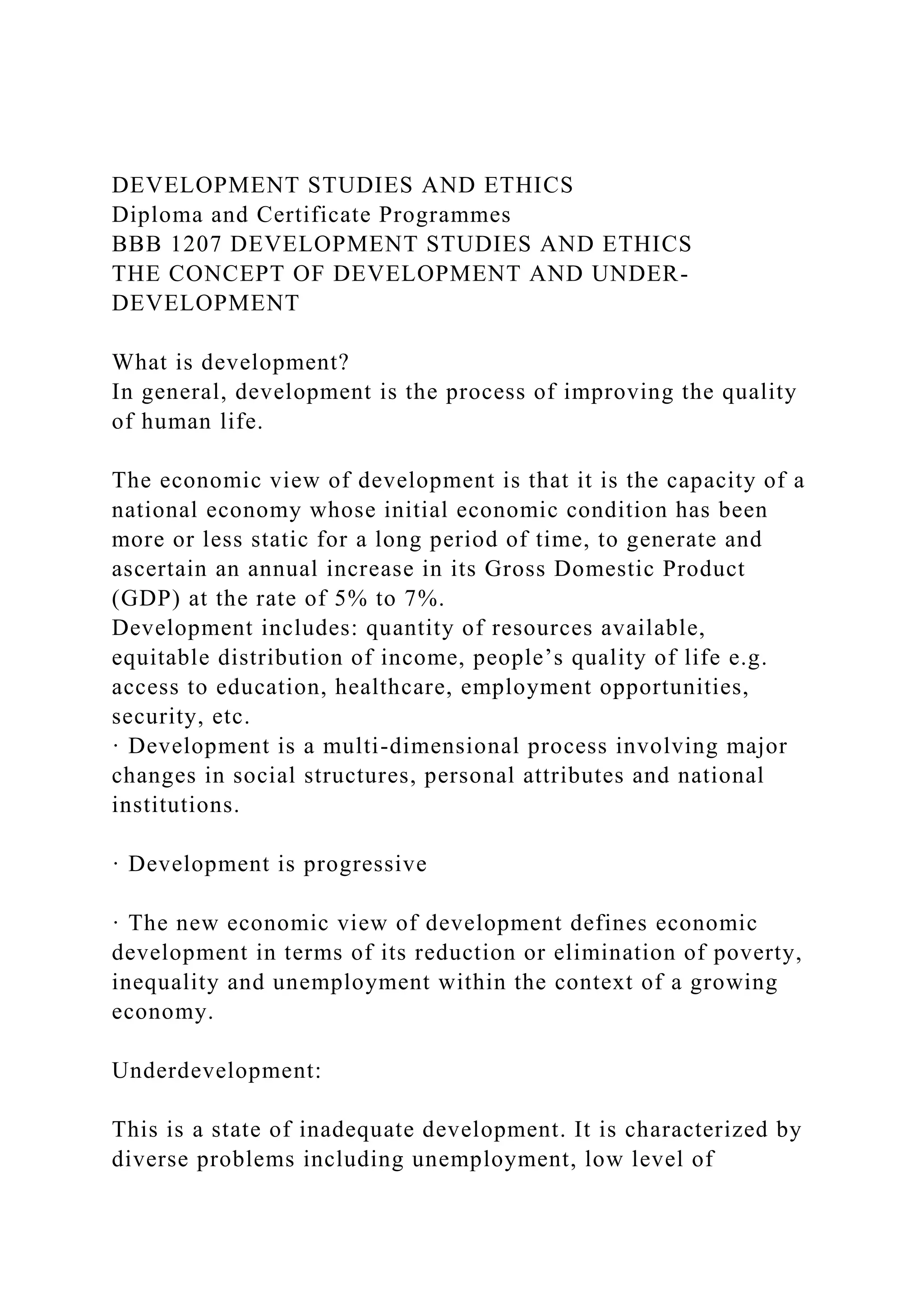 DEVELOPMENT STUDIES AND ETHICSDiploma and Certificate Programmes.docx
