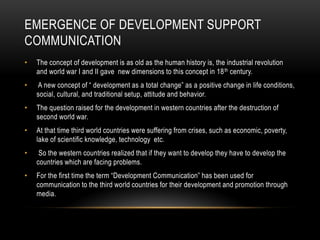 Development Support Communication | PPT