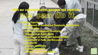 Community Investment Zone - Development Team Presentation