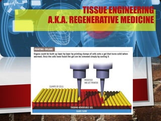TISSUE ENGINEERING
A.K.A. REGENERATIVE MEDICINE
 