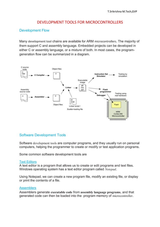 DEVELOPMENT TOOLS FOR MICROCONTROLLERS.pdf | Programming Languages ...