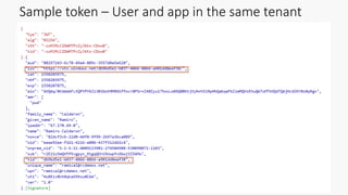 Sample token – User and app in the same tenant
 