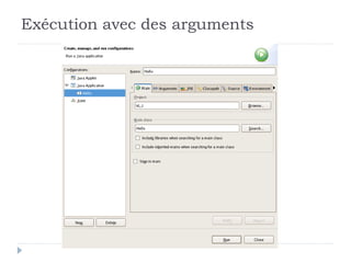 Exécution avec des arguments
 