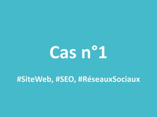 Cas n°1
#SiteWeb, #SEO, #RéseauxSociaux
 
