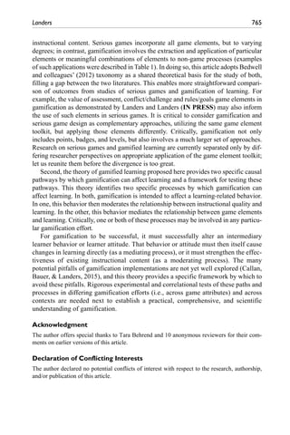 Developing a Theory of Gamified Learning: Linking Serious Games and ...