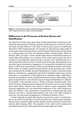 Developing a Theory of Gamified Learning: Linking Serious Games and ...