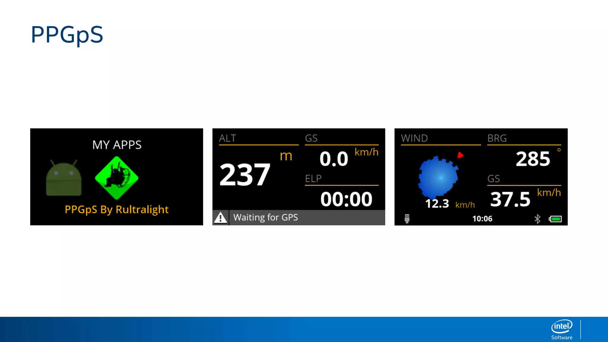 App for ultralight flyers (prototype)
 
