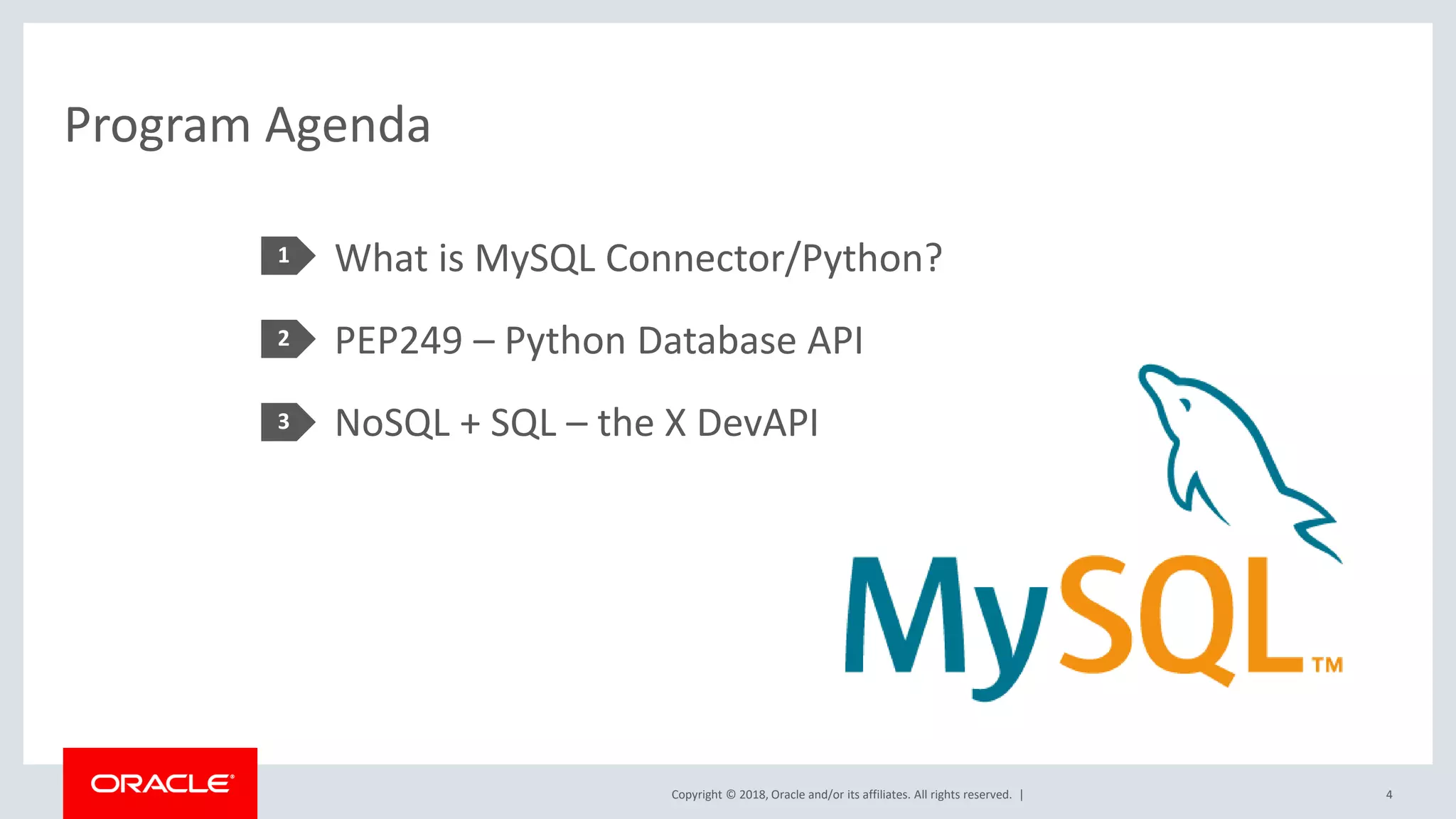 Develop Python Applications with MySQL Connector/Python | PPT | Free ...