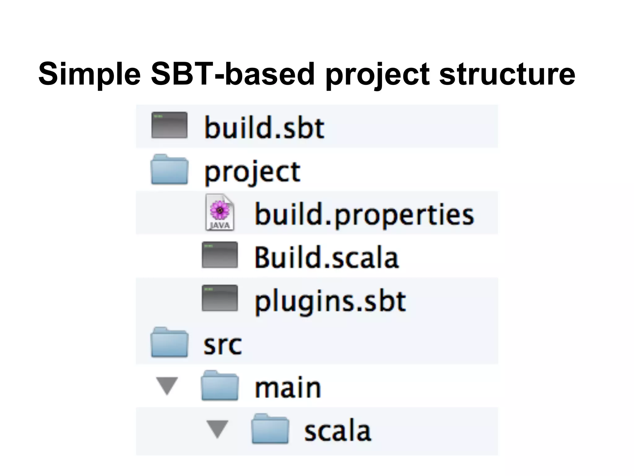 Simple SBT-based project structure
 