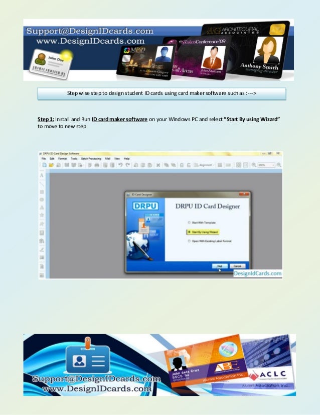 develop student id cards using card maker tool
