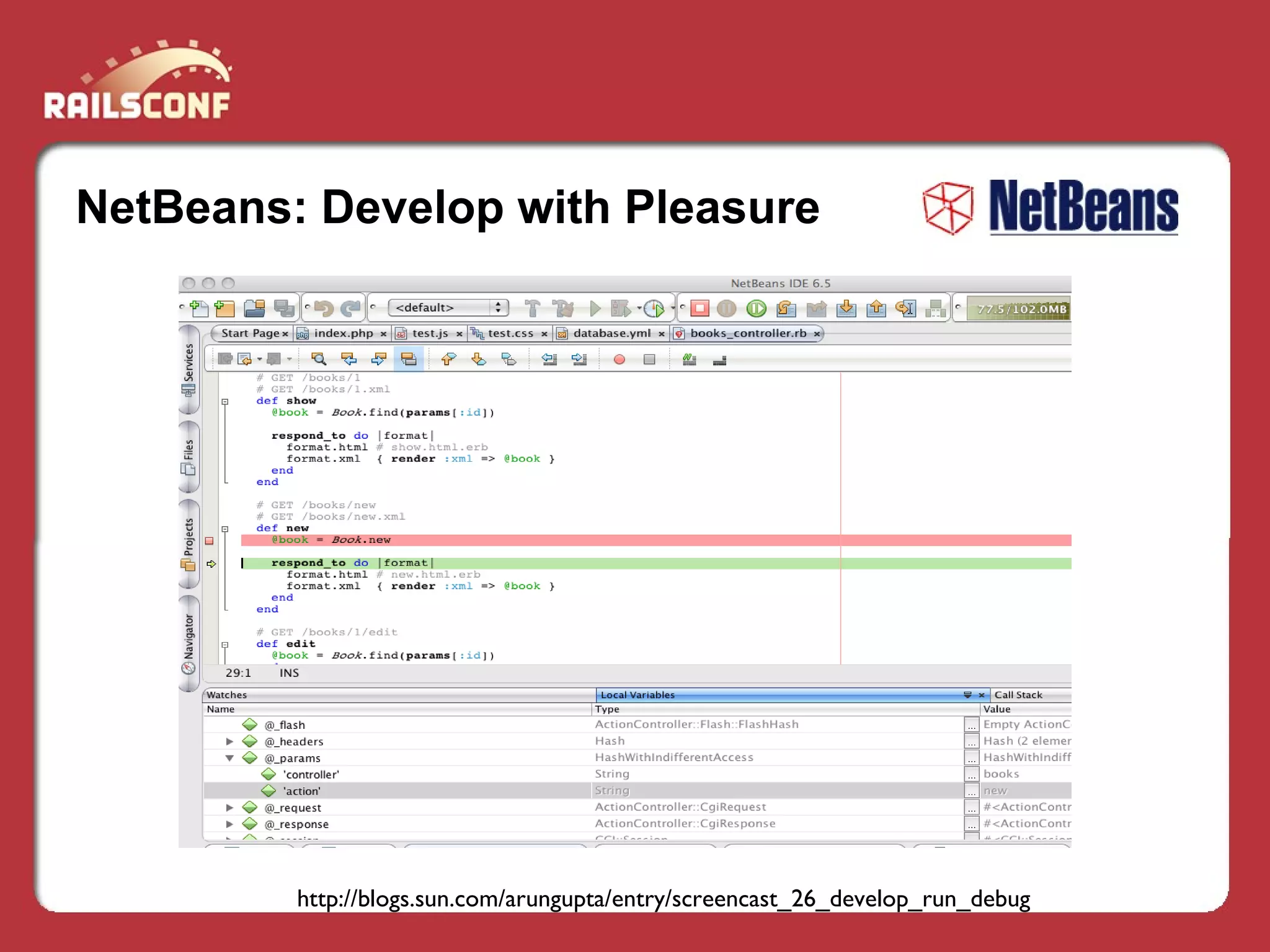 Develop With Pleasure Deploy With Fun Glass Fish And Net Beans For A Better Rails Experience Presentation