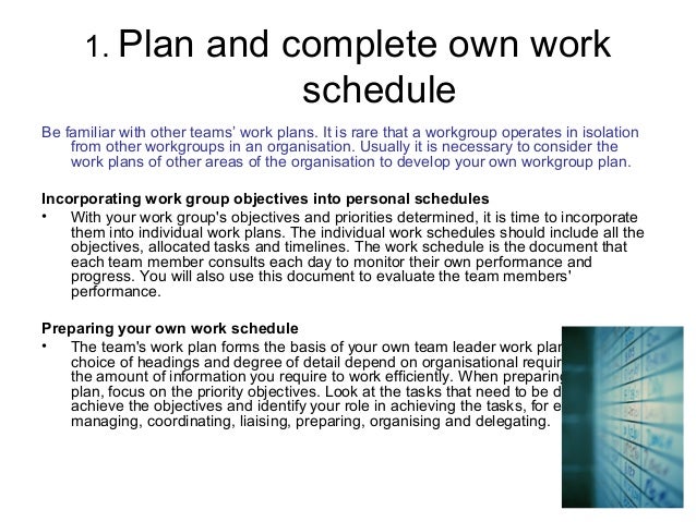 develop work priorities