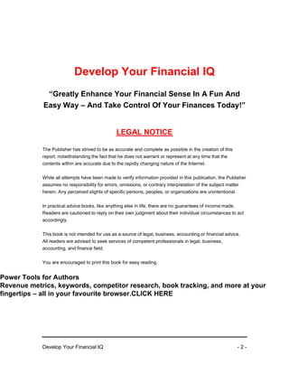 Develop your financial_iq