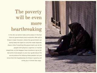 Traveling in a Developing Nation