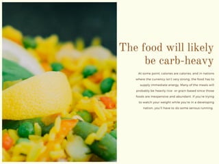 Traveling in a Developing Nation