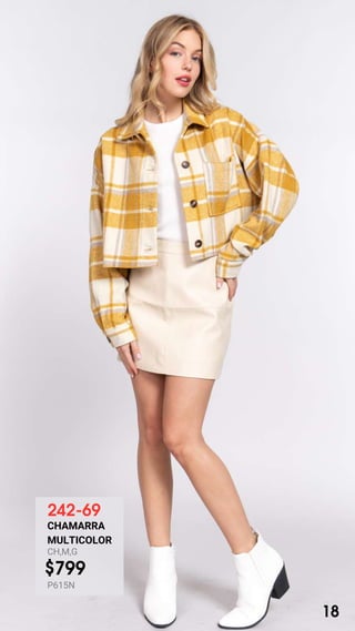 242-69
CHAMARRA
MULTICOLOR
CH,M,G
$799
P615N
18
 