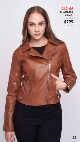 242-66
CHAMARRA
CAMEL
CH,M,G
$799
C615G
25
 