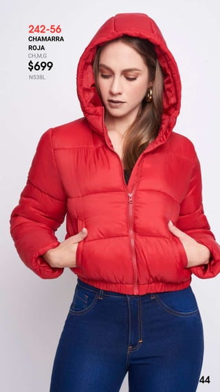 242-56
CHAMARRA
ROJA
CH,M,G
$699
N538L
44
 