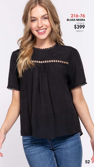 216-76
BLUSA NEGRA
CH,M,G
$399
N307J
52
 