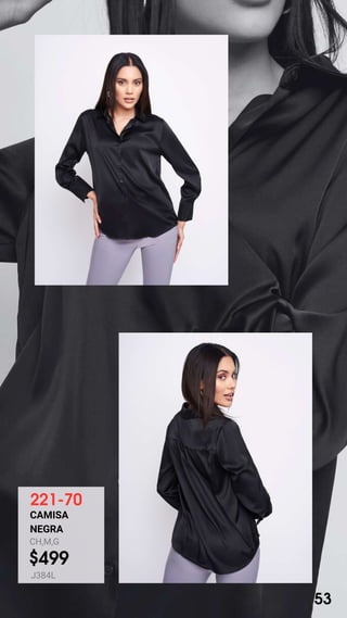 221-70
CAMISA
NEGRA
CH,M,G
$499
J384L
53
 