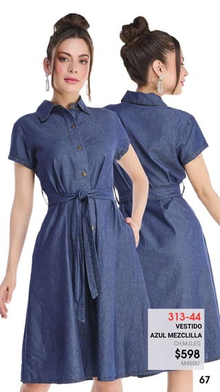 313-44
VESTIDO
AZUL MEZCLILLA
CH,M,G,EG
$598
M460U
67
 