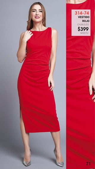 314-74
VESTIDO
ROJO
CH,M,G,EG
$399
M307U
71
 