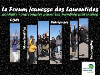 Devenez membre du Forum jeunesse des Laurentides