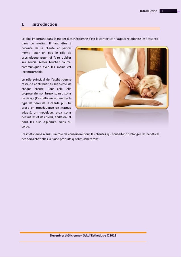 Devenir Estheticienne