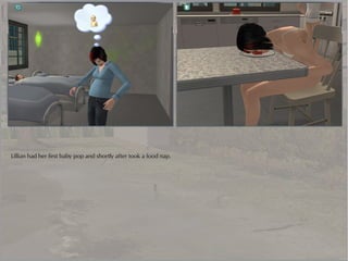 Lillian had her first baby pop and shortly after took a food nap.
 