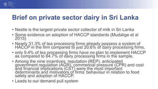 Compliance of Producers and Adoption of Consumers in the Case of Food Safety Practices: Cases from South Asia.