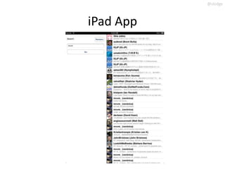 @slodge



iPad App
 