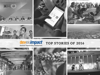 Top Devex Impact stories of 2016
