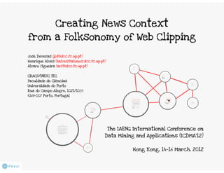 Creating News Context From a Folksonomy of Web Clipping
