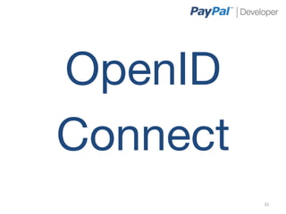 OpenID
Connect
           31	
  
 