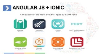 ANGULAR.JS + IONIC 
 