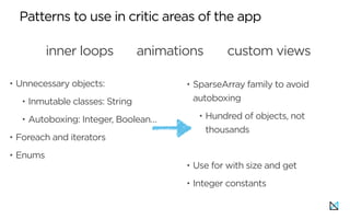 Profiling tools and Android Performance patterns | PDF