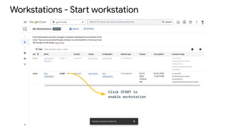 Workstations - Start workstation
Click START to
enable workstation
 