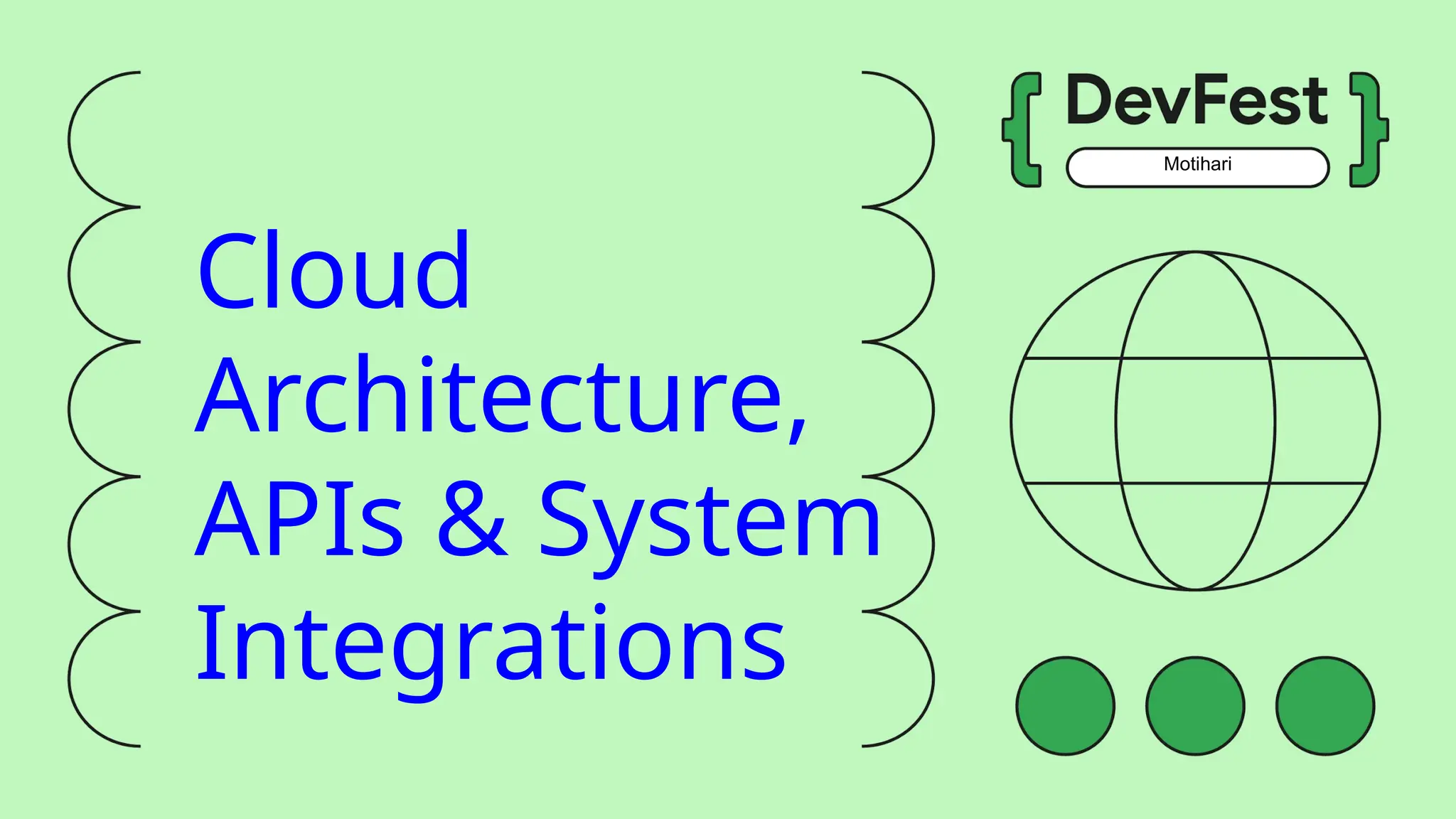 Motihari
Cloud
Architecture,
APIs & System
Integrations
 