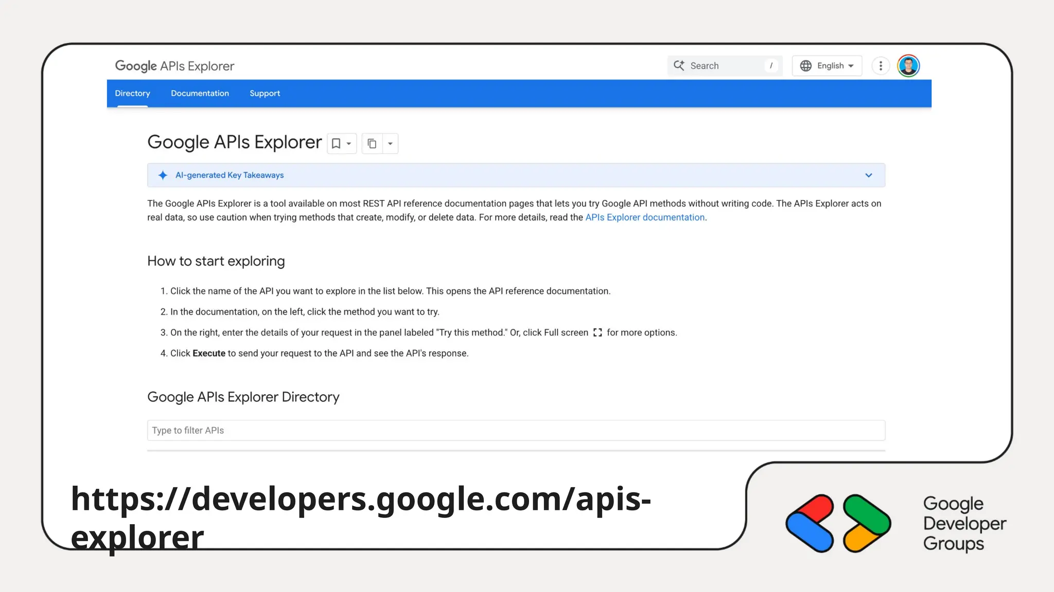 https://developers.google.com/apis-
explorer
 