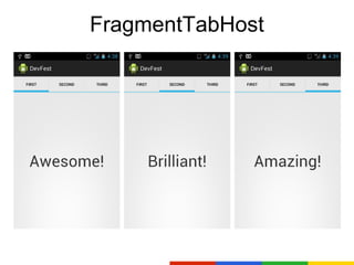 FragmentTabHost
 
