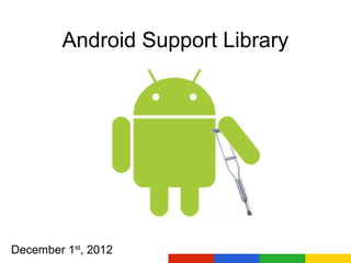 Android Support Library




December 1st, 2012
 