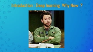 11
Introduction : Deep learning Why Now ?
 
